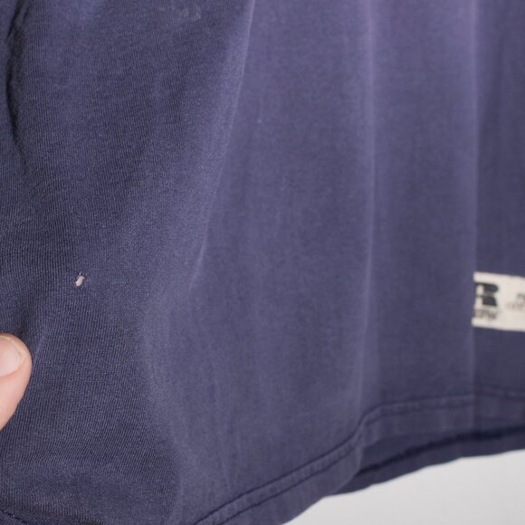 Russell Athletic Shirt Mens Large Purple w/ Pocket - Picture 6 of 7